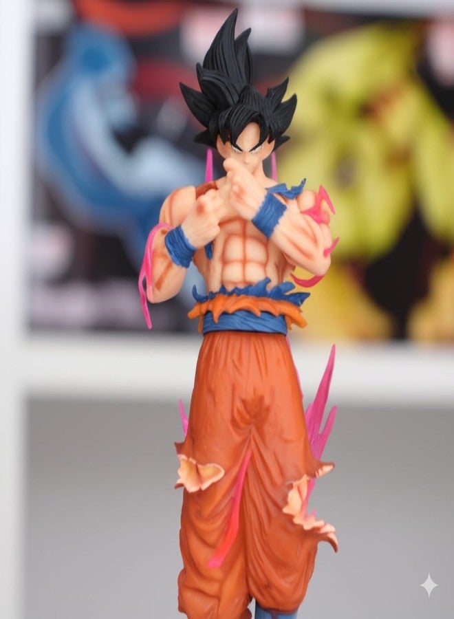 Offo Goku Ultra Instinct Action Figure - Dragon Ball Super Collectible | 25cm Premium PVC Figurine with Battle Pose | Anime Display Toy for Car, Desk, Shelf, Home Decor & Gift for Fans - Image 5